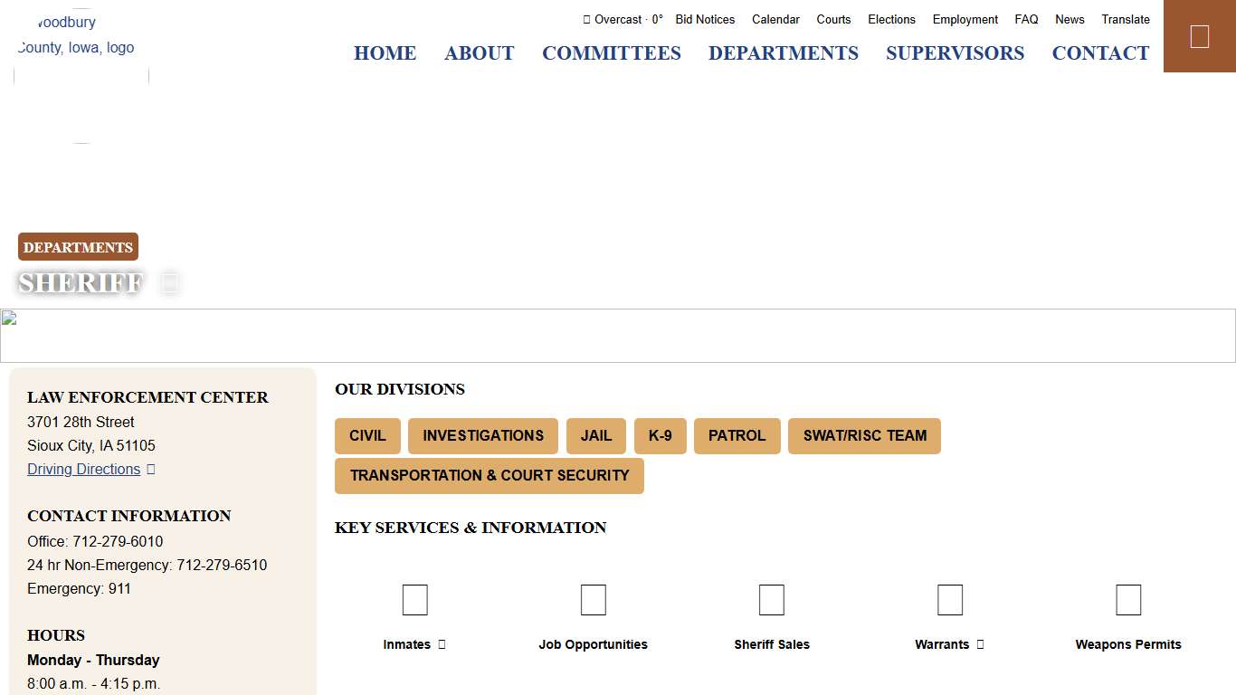 Sheriff - Woodbury County Government - Iowa